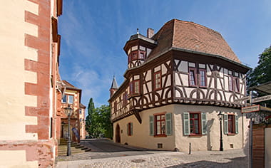 At the picturesque old town of Aschaffenburg, Bavaria, Germany